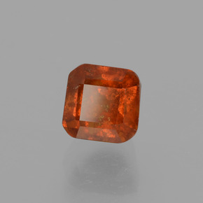 1.22캐럿 천연 시나몬 오렌지 헤소나이트 가넷, 에메랄드 컷, 5.1×5 mm, VS-SI