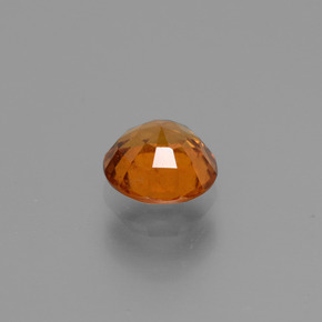 1.24캐럿 천연 시나몬 오렌지 헤소나이트 가넷, 라운드 컷, 6.46 mm, VS