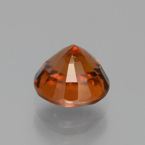 1.83캐럿 천연 시나몬 오렌지 헤소나이트 가넷, 라운드 컷, 6.76 mm, VS