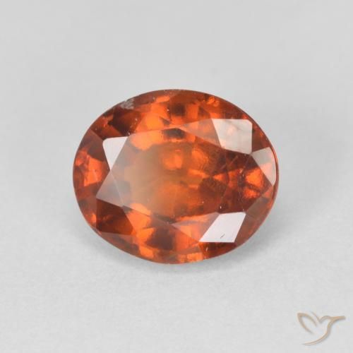 2.48ct 자연스러운 Medium Dark-Orange 헤소나이트 가넷, 타원형, VS