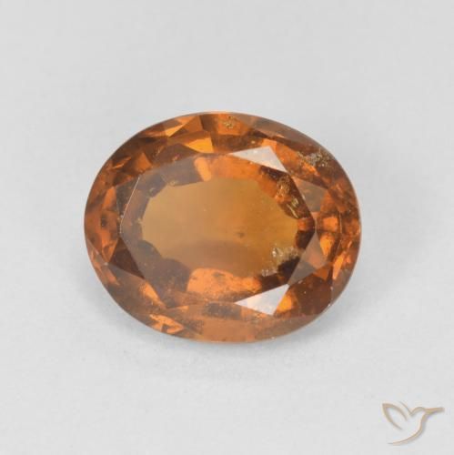 2.23ct 자연스러운 딥 오렌지 헤소나이트 가넷, 타원형, VS-SI