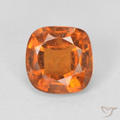 1.83ct 자연스러운 딥 오렌지 헤소나이트 가넷, 방석, VS-SI
