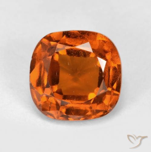 1.94ct 자연스러운 파이어 오렌지 헤소나이트 가넷, 방석, VS