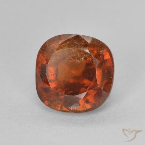 1.92ct 자연스러운 파이어 오렌지 헤소나이트 가넷, 방석, VS-SI