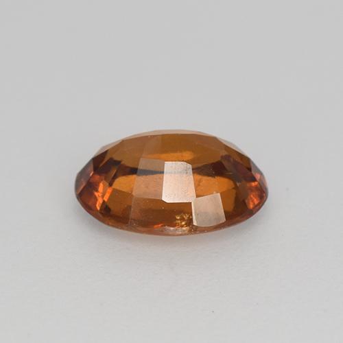 1.27캐럿 천연 딥 오렌지 헤소나이트 가넷, 타원형 컷, 7.8×6 mm, VS