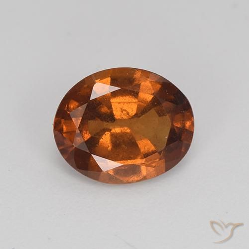 2.21ct 자연스러운 진저브라운 헤소나이트 가넷, 타원형, VS-SI