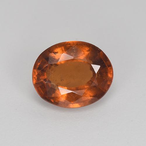 2.26캐럿 천연 미디엄 브라운 헤소나이트 가넷, 타원형 컷, 8.9×7.3 mm, VS-SI