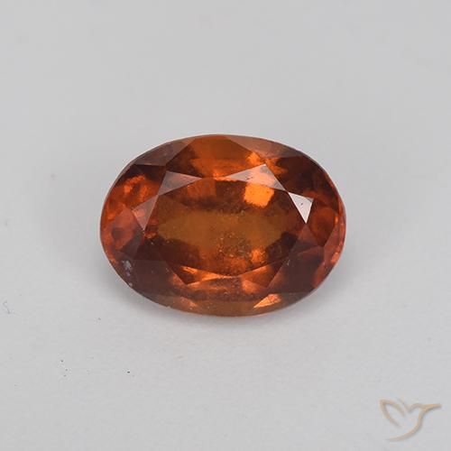1.92ct 자연스러운 진저브라운 헤소나이트 가넷, 타원형, VS-SI
