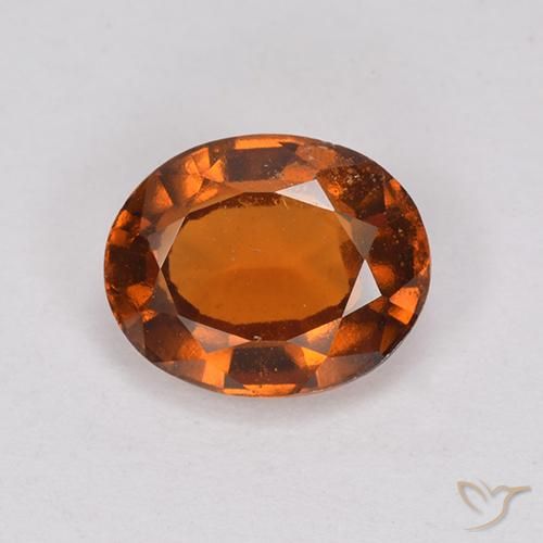 1.94ct 자연스러운 딥 오렌지 헤소나이트 가넷, 타원형, VS-SI