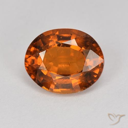 2.23ct 자연스러운 딥 오렌지 헤소나이트 가넷, 타원형, VS-SI
