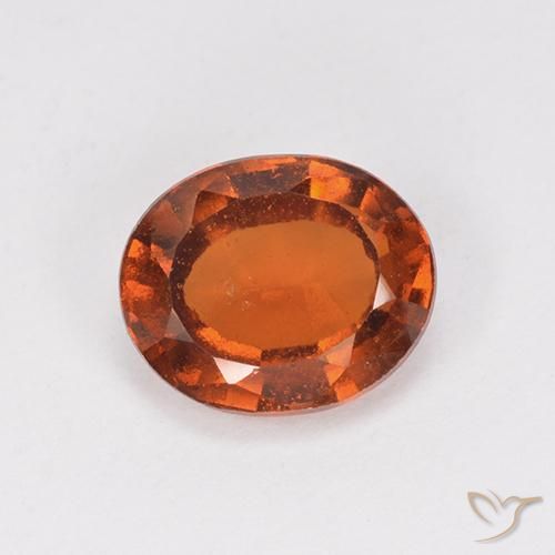 2.28ct 자연스러운 미디엄 오렌지 헤소나이트 가넷, 타원형, VS