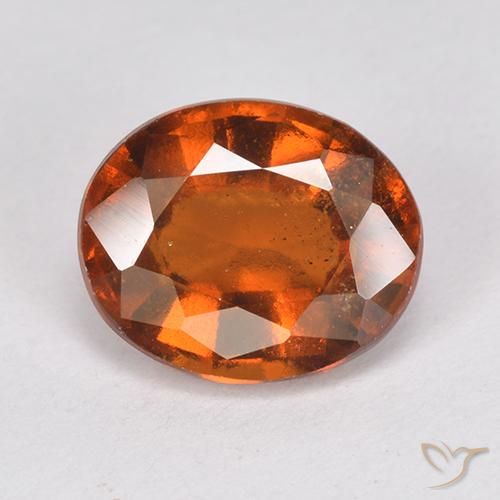2.74ct 자연스러운 딥 오렌지 헤소나이트 가넷, 타원형, VS-SI