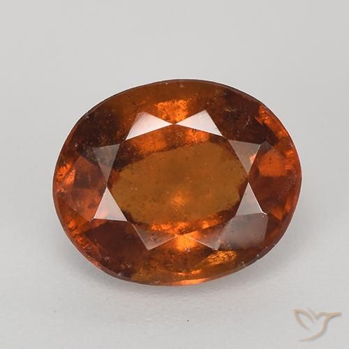 2.73ct 자연스러운 딥 오렌지 헤소나이트 가넷, 타원형, VS-SI