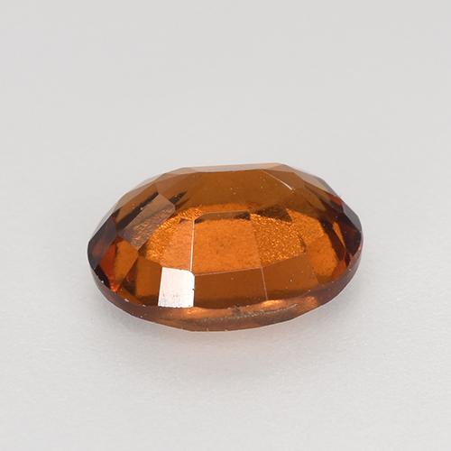 1.50캐럿 천연 미디엄 다크 오렌지 헤소나이트 가넷, 타원형 컷, 7.7×6 mm, VS