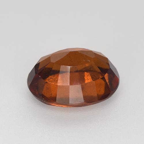 3.03캐럿 천연 앰버 오렌지 헤소나이트 가넷, 타원형 컷, 9.5×8 mm, VS