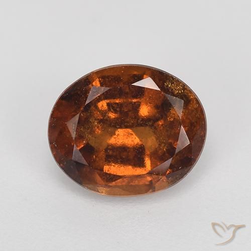 2.27ct 자연스러운 딥 오렌지 헤소나이트 가넷, 타원형, VS-SI