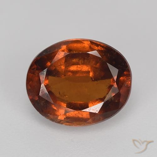 2.83ct 자연스러운 딥 오렌지 헤소나이트 가넷, 타원형, VS-SI