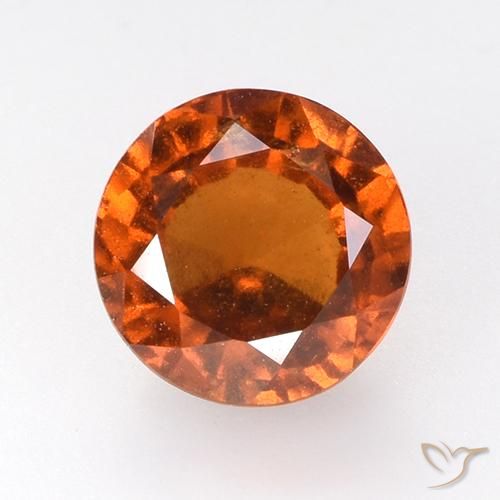 2.71ct 자연스러운 미디엄 오렌지 헤소나이트 가넷, 둥근, VS