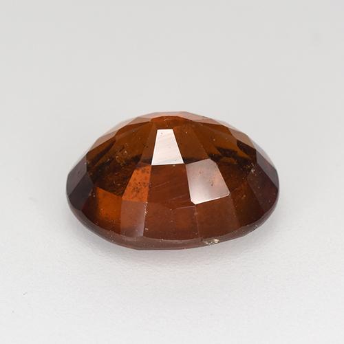3.16캐럿 천연 딥 오렌지 헤소나이트 가넷, 타원형 컷, 9.5×7.9 mm, VS-SI