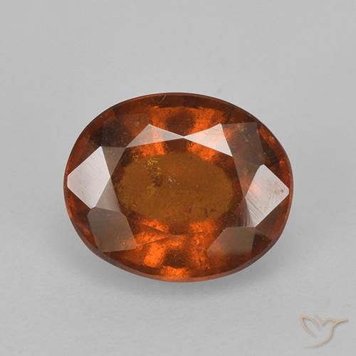 2.68ct 자연스러운 딥 오렌지 헤소나이트 가넷, 타원형, VS-SI
