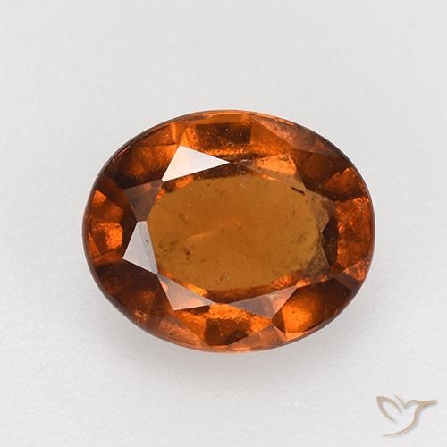 2.47ct 자연스러운 딥 오렌지 헤소나이트 가넷, 타원형, VS-SI