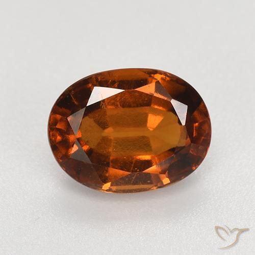 2.80ct 자연스러운 미디엄 오렌지 헤소나이트 가넷, 타원형, VS