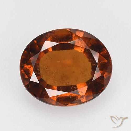 2.98ct 자연스러운 딥 오렌지 헤소나이트 가넷, 타원형, VS-SI