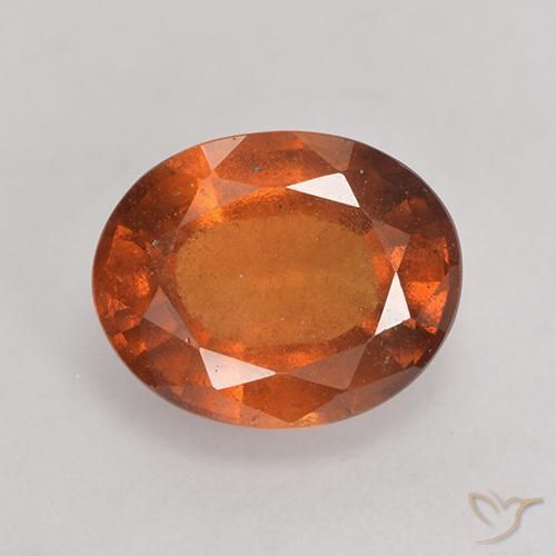 2.73ct 자연스러운 딥 오렌지 헤소나이트 가넷, 타원형, VS-SI