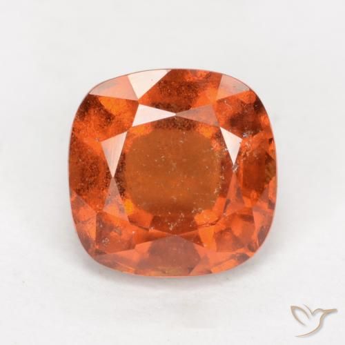 2.09ct 자연스러운 미디엄 오렌지 헤소나이트 가넷, 방석, VS-SI