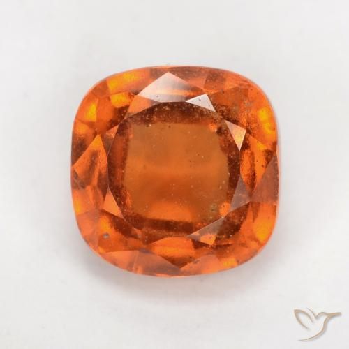 2.25ct 자연스러운 딥 오렌지 헤소나이트 가넷, 방석, VS-SI