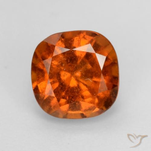 2.03ct 자연스러운 파이어 오렌지 헤소나이트 가넷, 방석, VS-SI