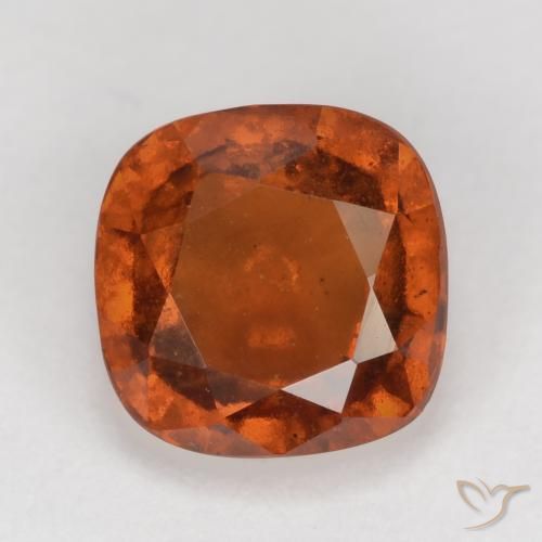 2.13ct 자연스러운 다크 오렌지 헤소나이트 가넷, 방석, VS-SI