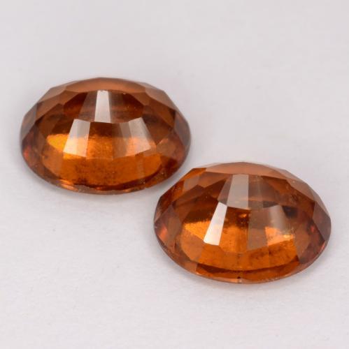 4.63캐럿 천연 딥 오렌지 헤소나이트 가넷 보석, 타원형 컷, 8.8×7.4 mm, VS