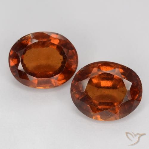 4.64캐럿 천연 딥 오렌지 헤소나이트 가넷 보석, 타원형 컷, 8.8×7.3 mm, VS-SI