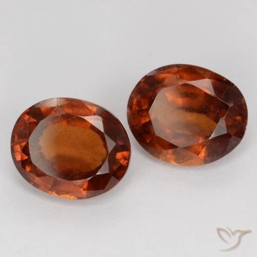 4.64캐럿 천연 딥 오렌지 헤소나이트 가넷 보석, 타원형 컷, 8.8×7.3 mm, VS-SI