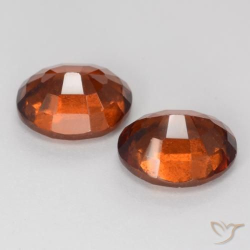 4.64캐럿 천연 딥 오렌지 헤소나이트 가넷 보석, 타원형 컷, 8.8×7.3 mm, VS-SI