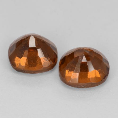 2.72캐럿 천연 앰버 오렌지 헤소나이트 가넷 보석, 쿠션 컷, 6.2×6.2 mm, VS