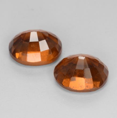 4.86캐럿 천연 딥 오렌지 헤소나이트 가넷 보석, 타원형 컷, 8.6×7.2 mm, VS