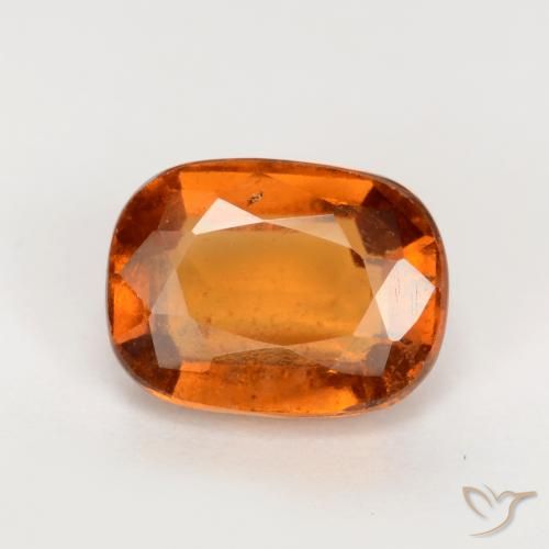 2.04ct 자연스러운 미디엄 다크 오렌지 헤소나이트 가넷, 방석, VS-SI