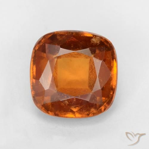 1.93ct 자연스러운 딥 오렌지 헤소나이트 가넷, 방석, VS-SI