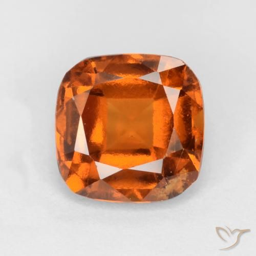 1.71ct 자연스러운 미디엄 다크 오렌지 헤소나이트 가넷, 방석, VS-SI