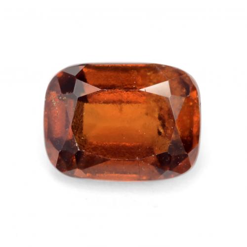 2.32캐럿 천연 다크 오렌지 헤소나이트 가넷, 쿠션 컷, 8.3×6.2 mm, VS-SI