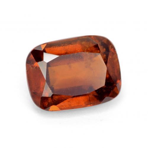 2.32캐럿 천연 다크 오렌지 헤소나이트 가넷, 쿠션 컷, 8.3×6.2 mm, VS-SI
