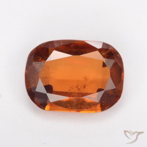 1.67ct 자연스러운 앰버 오렌지 헤소나이트 가넷, 방석, VS-SI