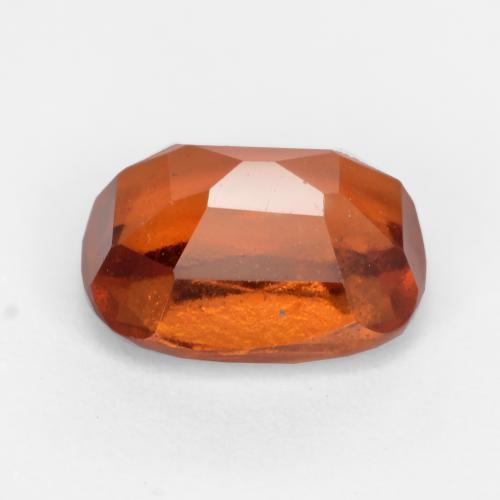 2.14캐럿 천연 파이어 오렌지 헤소나이트 가넷, 쿠션 컷, 8.2×6.1 mm, VS-SI