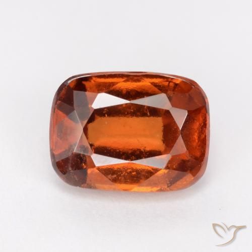 2.41ct 자연스러운 딥 오렌지 헤소나이트 가넷, 방석, VS-SI