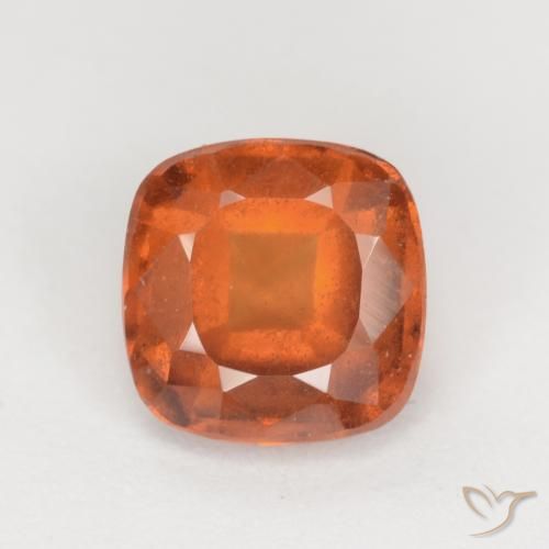 1.95ct 자연스러운 미디엄 오렌지 헤소나이트 가넷, 방석, VS-SI