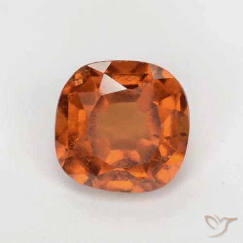 1.88ct 자연스러운 미디엄 다크 오렌지 헤소나이트 가넷, 방석, VS-SI