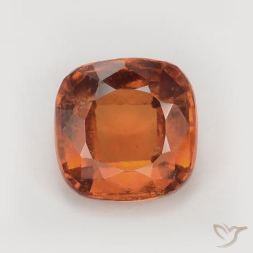 1.90ct 자연스러운 붉은 오렌지 헤소나이트 가넷, 방석, VS-SI