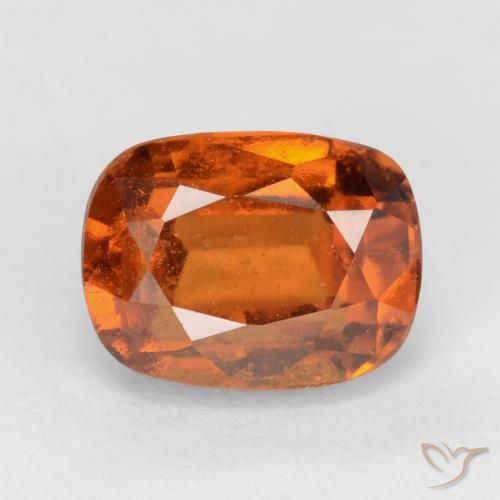 2.46ct 자연스러운 딥 오렌지 헤소나이트 가넷, 방석, VS-SI